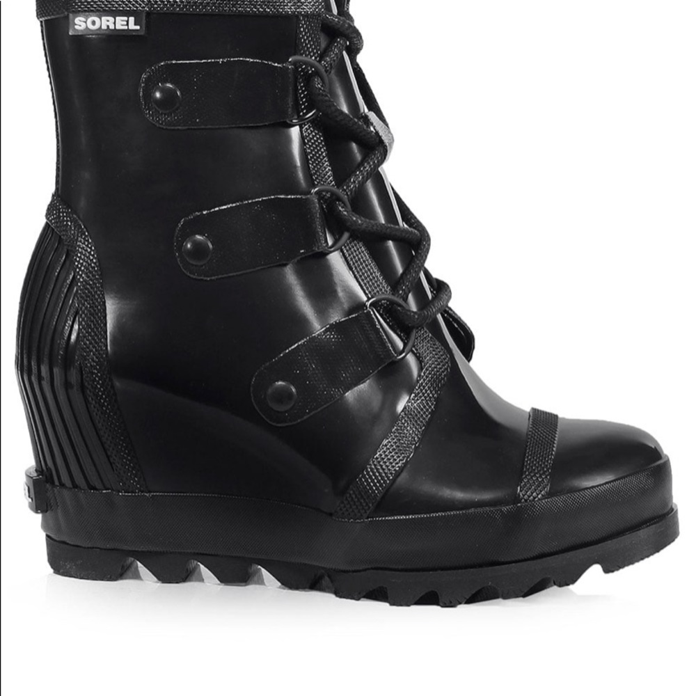 Sorel Rubber Wedge Rain Boot - Joan Rubber Wedge